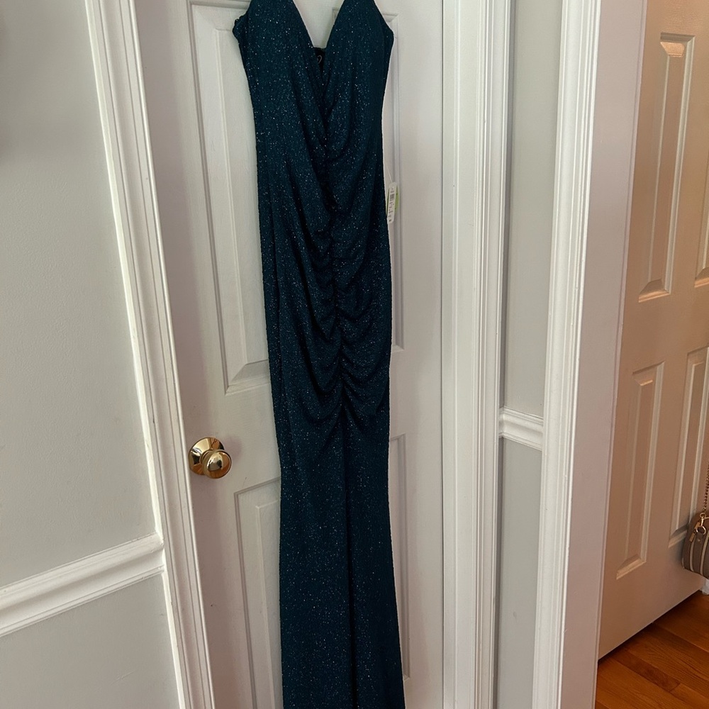 Windsor Blue Strapless Sweetheart Gown